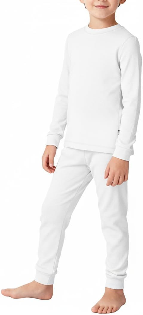City Threads Baby Boys Thermal Underwear Set Sensory Friendly Kids Long Johns, Thermal Set for Boys Base Layer for Ski