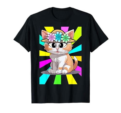 Bambini retrò estate gatto 80 gattini bambino Maglietta