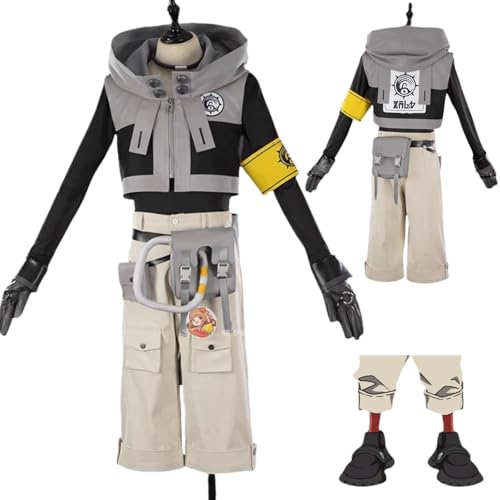 [マルユリヤ] M 小物付き ガチアクタ ルド コスプレ衣装（靴とウィッグ別売り） 大人用 仮装 文化祭 イベント コスチューム ステージ服 cosplay (靴)のサムネイル