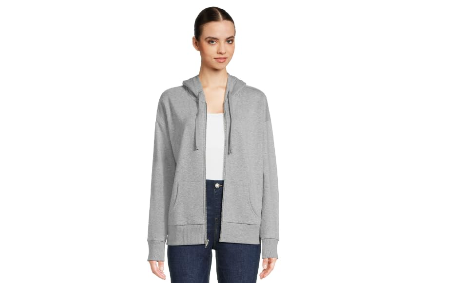 Women's Zip Up Hoodie (as1, alpha, x_l, regular, regular, Grey Heather)
