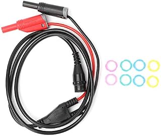 Oscilloscope Test Lead Set, P1204 BNC Male Plug to Safety Banana Plug Coaxial Cable with 1 Meter Cable Length