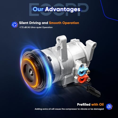 Image of ECCPP AC Compressor fit for Dodge for Durango 3.7L 4.7L 2004-2007 for Jeep for Grand Cherokee 3.7L 2005-2007 AC Compressor for Car