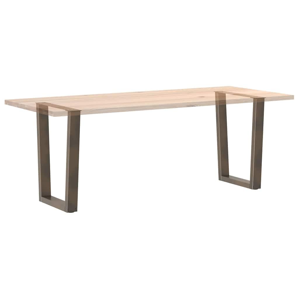 Patas de mesa de comedor en forma de V de acero con revestimiento de aerosol, 60 x 72 – 73,3 cm, patas de muebles regulables en altura, diseño moderno y robusto, para comedor, oficina