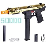 Gel Ball Blaster Automatic & Semi Auto with High Speed Magazine, Gel Splatter Blaster 160+ FPS, Removable Battery, Splatter Ball Blaster Outdoor Battle Toy Product for Ages 14+, Gold