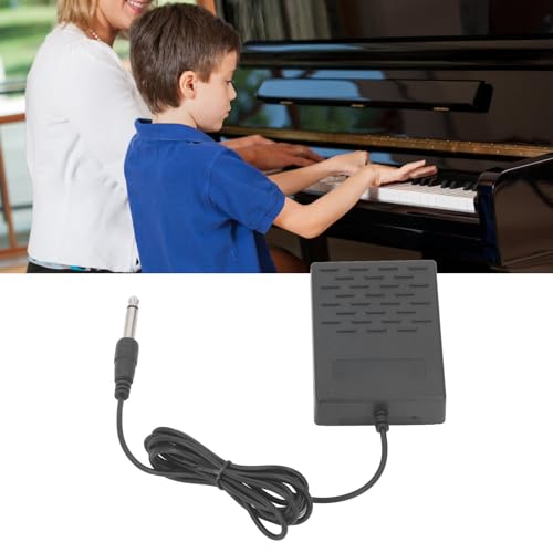 Electronic Keyboard Sustain Pedal, Universal Piano Momentary Footswitch Stepper Synthesizer 6.35mm Piano Tone Modules Parts Keyboard Tone Controller Accessories