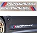 Health mall M-Colored Stripe Decal Sticker Fit for M Performance Exterior Cosmetic Such As Hood/Bonnet Trunk Side Skirt Bumper Etc（2 Pcs）