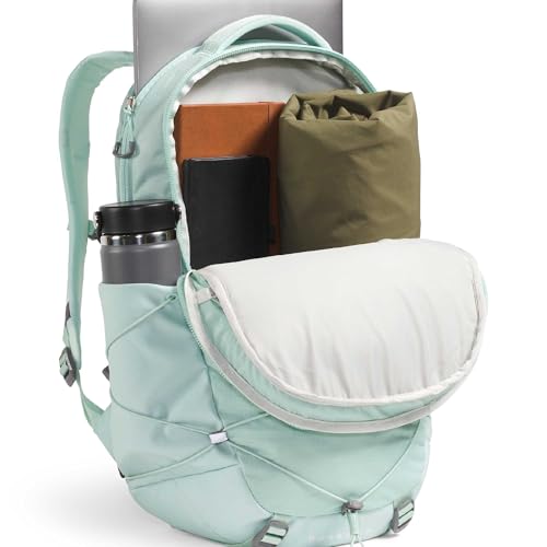Image of The North Face Women's Borealis Commuter Laptop Backpack - Everyday Travel Bag, Laptop Sleeve, Reflective Details, Opal Frost, One Size