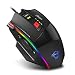 Produktbild zelotes C17 Gaming Maus 6400 DPI, 8 programmierbaren Tasten, RGB LED, USB Wired Gaming Mouse Gewichtstuning für Pro Gamer