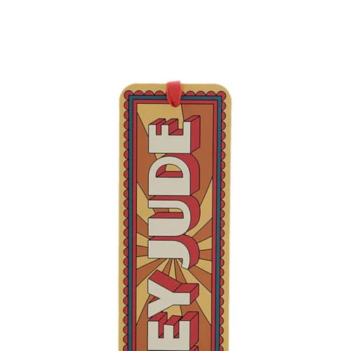 Officially Licensed The Beatles Hey Jude Faux Leather Bookmark by Half Moon Bay – Premium Retro Psych-Pop Page Separator and Ribbon Book Marker for Music Fans – 2.4 x 7.1 x 0.04 Inches - Image 4