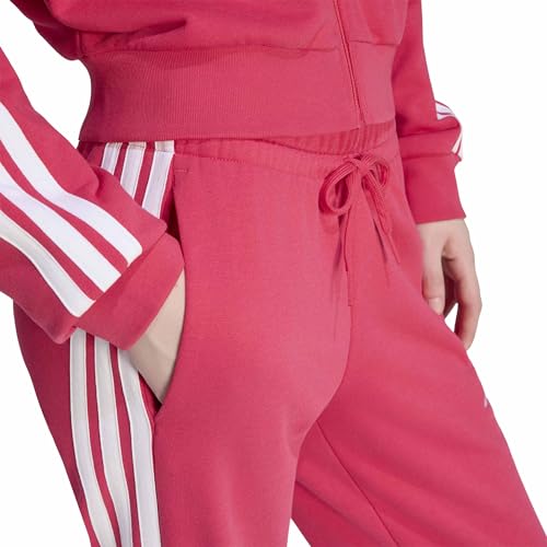 adidas Damen Essentials 3-Stripes French Terry Cuffed Pants, Power pink/White, XS – Ansicht 5