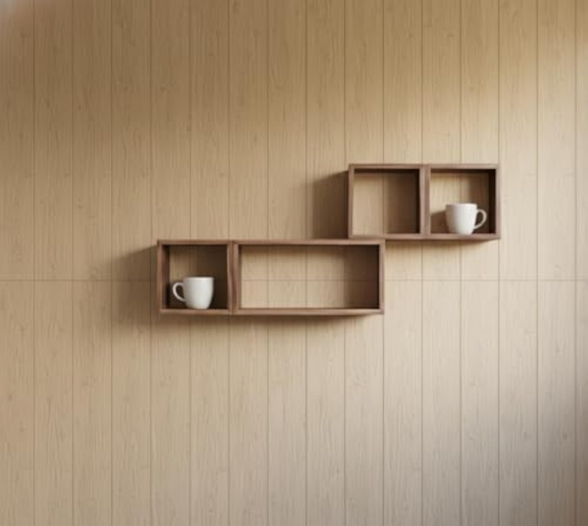 Burnt Earthy Heavy Duty Floating Shelves for Kitchen