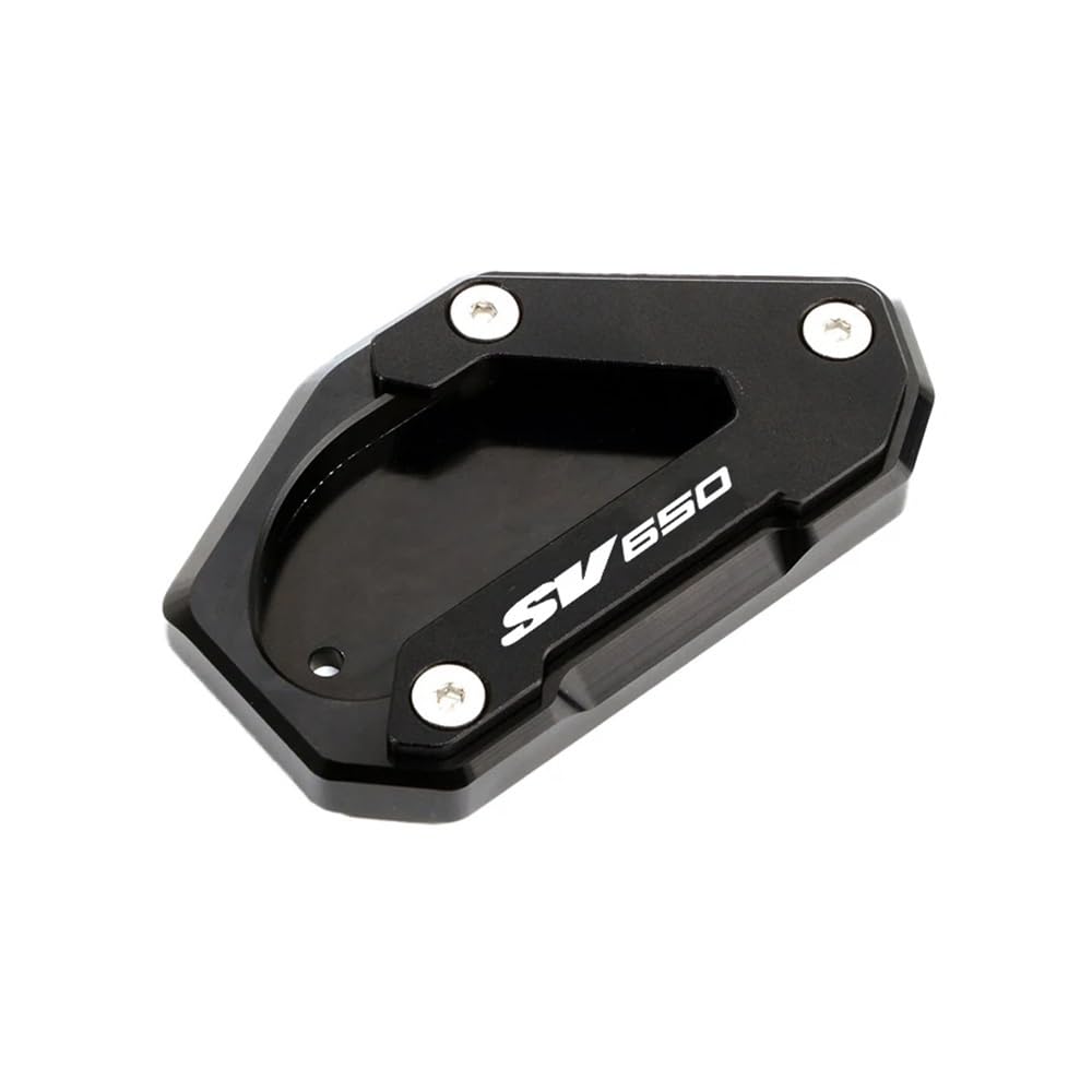 Cavalletto Moto Laterale Per Suz&uki SV650S SV650 S SV 650S 2003-2007 Moto Cavalletto Piede Cavalletto Laterale Estensione Pad Piastra Supporto Tappo Valvola Della Gomma(Combo-Black)