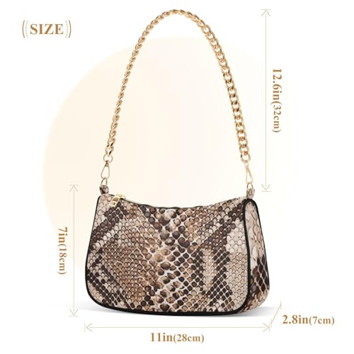 Bolso de hombro para mujer tipo clutch con cadena miniatura 4