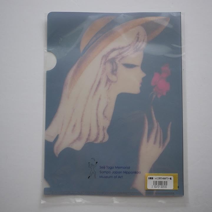 Amazon.co.jp: 東郷青児展 バラ一輪 クリアファイル ブックカバー