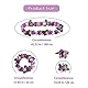 duoyif Hawaiiketten Hawaii Blumen kette Blumenketten Hawaiian Kette Haarband Armbänder Grasrock Party Kostüm Zubehör Blumenkette Für Cheerleading Geburtstags Karnevals Weihnachten Strandpartys (F)