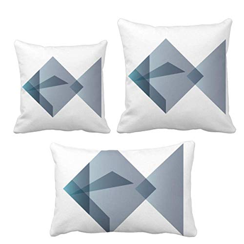 Housse de coussin origami abstrait géométrique, idée cadeau déco maison