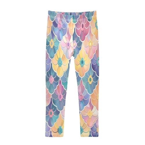 Toddler Girls Leggings Printed Yoga Pants Leggings Bohemia Flowers for Kids