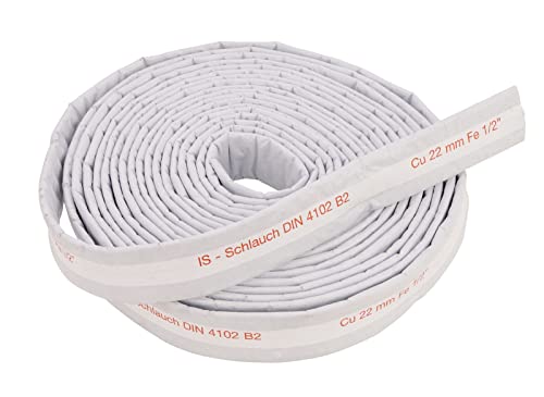 Preisvergleich Produktbild Sanitop-Wingenroth 10 m Isolierschlauch kunststoffbeschichtet / IsoFit 2000 / Für Kupferrohre / Schall- und Wärmeisolierung / 28 mm x 10 Meter / Schutzrohr Grau / 25410 6