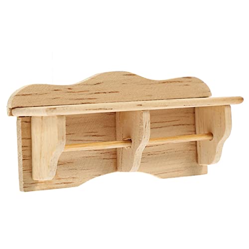 DIKACA 1 Accesorios Decorativos para casa de muñecas pequeño Soporte de Madera Muebles de Mini Casas Mini Cosas Muebles y Accesorios en Miniatura Cosas pequeñas
