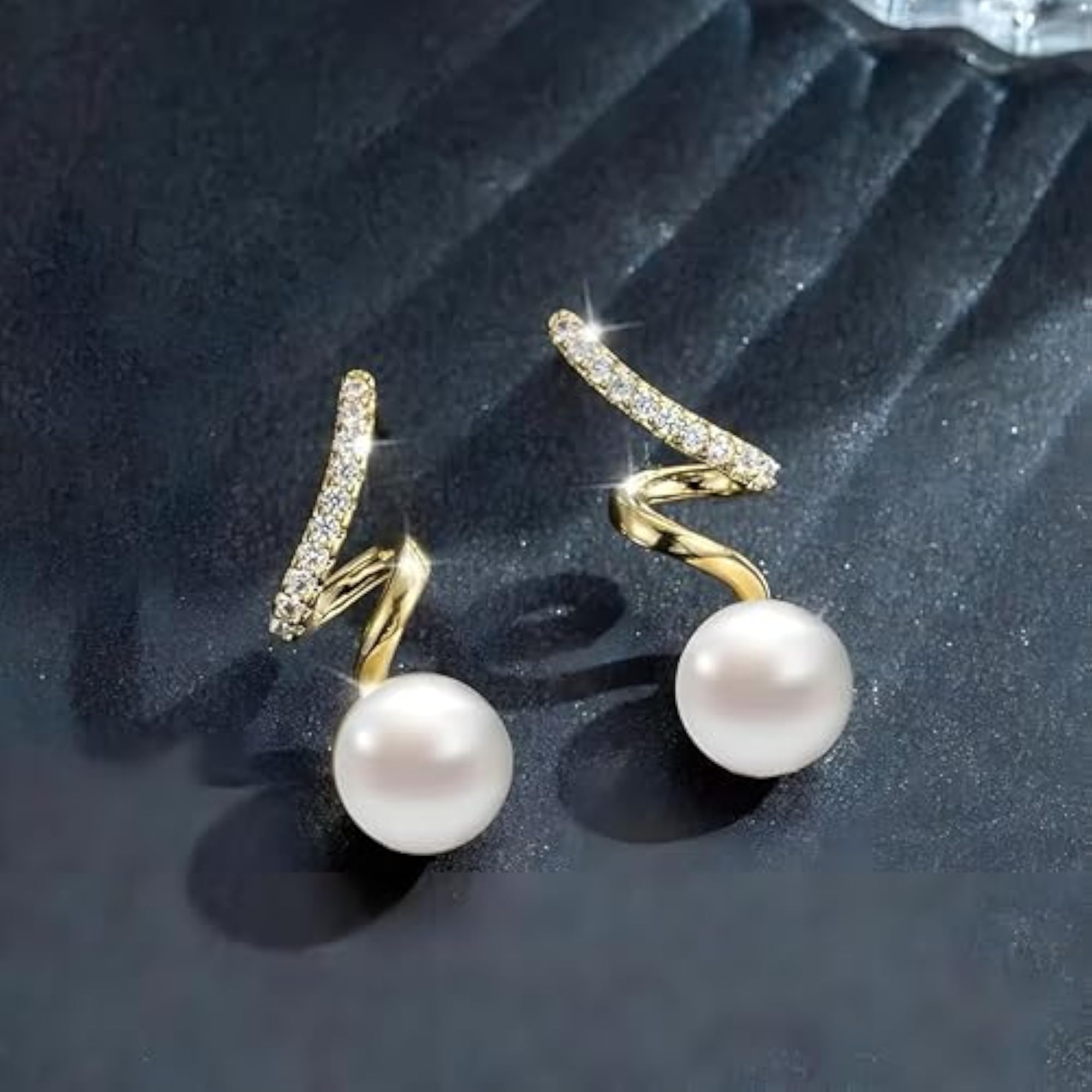 Women's Korean-Inspired Pearl Drop Earrings, Elegant & Lightweight