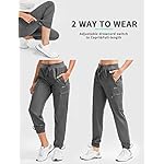 BVVU Women's Hiking Pants Lightweight Quick Dry Travel Outdoor Pants Waterproof Work Cargo Joggers with Zipper Pockets - Image 2