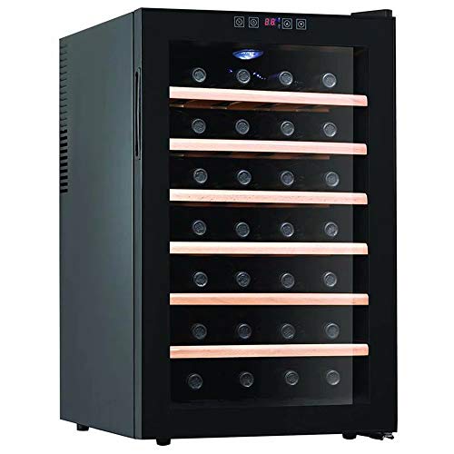 ثلاجة من اس دي اف جي اتش مكونة 28 زجاجة ومبرد وترموستات وخزانة مشروبات قائمة بذاتها شاي مدمجة لمحبي النبيذ