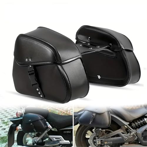 Sacoche latérale pour moto Harley bagagerie et outils de voyage noirs