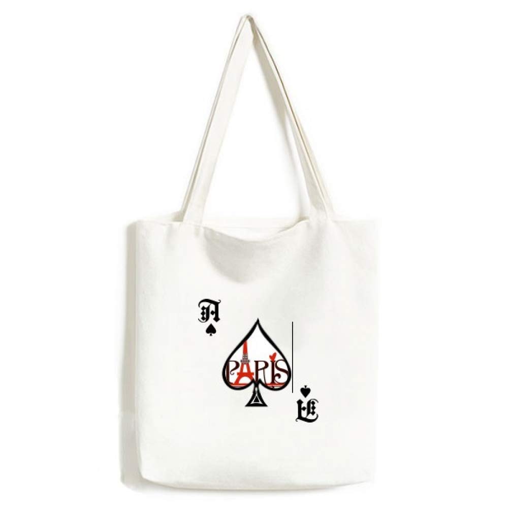 Sac à main lavable Tour Eiffel Paris en tissu artisanal Poker Bê