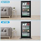 LDXDRU 2 Pack 23.6 x 23.6 Inch Fridge Silicone Mat, Grey Washing Machine Mat with Raised Edges, Under Refrigerator Floor Protector Freezer Mat for Dryer Mini Fridge Wine Cabinet - Image 6