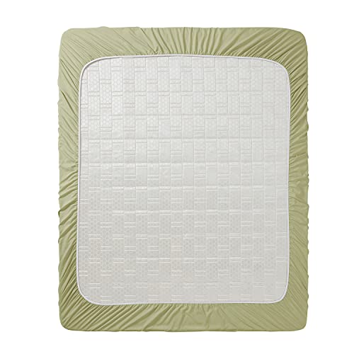Image of Clara Clark Premier 1800 Collection Single Fitted Sheet, Twin, Sage Green