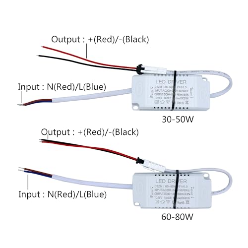 Alimentation LED 30-50W 460mA transformateur 200V CA vers 80-120V CC