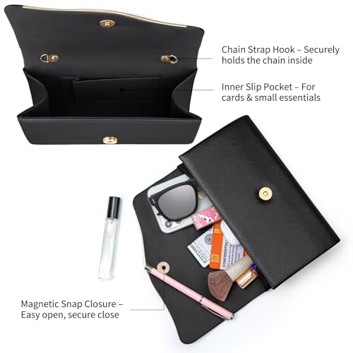 Image of Clutch Purses for Women Evening Bag Faux Suede Formal Party Wedding Cocktail Prom