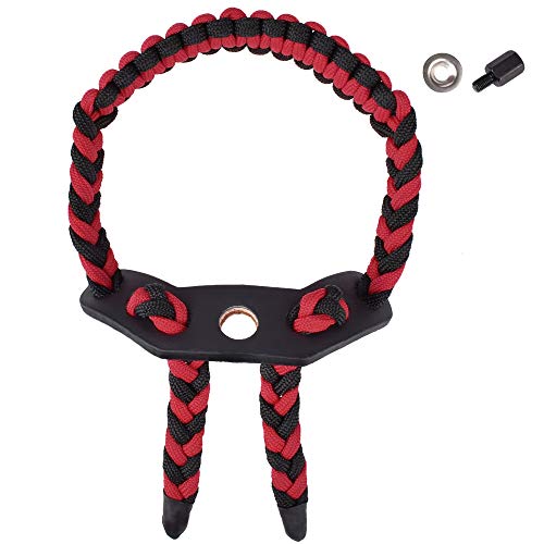 Yls Bow Slings Archery Wrist Sling Compound Bow Easy Carry Adjustable For Hunting Shooting Red #TOP3