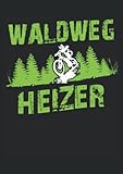 Waldweg Heizer: Notizbuch DIN A4 karriert 120 Seiten - 8.27