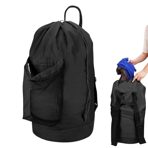 Lpoppcx Mochila Lavandería - Bolsa Almacenamiento Ropa para Universidad | Mochila Cesta para Ropa de Lavandería Dormitorio Universidad - Para Baño Camping Armario Dormitorio Viaje