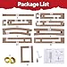 Basketball Court Marking Kit Foldable Design Basketball Court Stencil Kit for Concrete, Asphalt, Tiles, Driveway or Backyard - No Paint Included