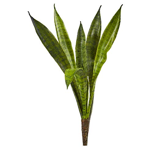 Nearly Natural 20-in Artificial Tall Snake Plants Sansevieria, Set of