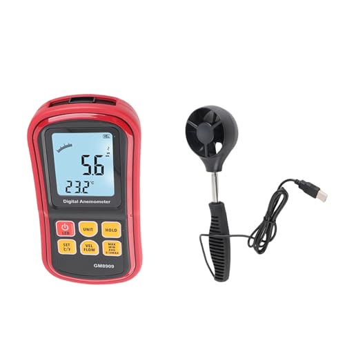 Compteur de vitesse du vent GM8909 haute définition multi-mesures