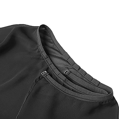 Kadble Ballet Dance Chiffon Skirt For Women/Girls, Adjustable Waist Wrap Skirt (Black) #TOP4