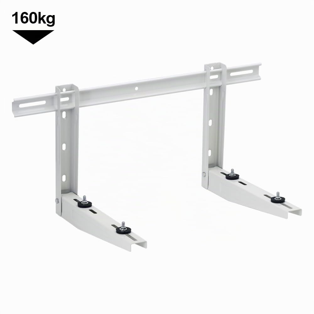 3S SuperSamaStore Staffa Unità Esterna di Climatizzatore di Grandi Dimensioni, Portata 160 Kg, Supporto per Quadri e Penta Split, Acciaio Verniciato, Bracci da 60 Cm