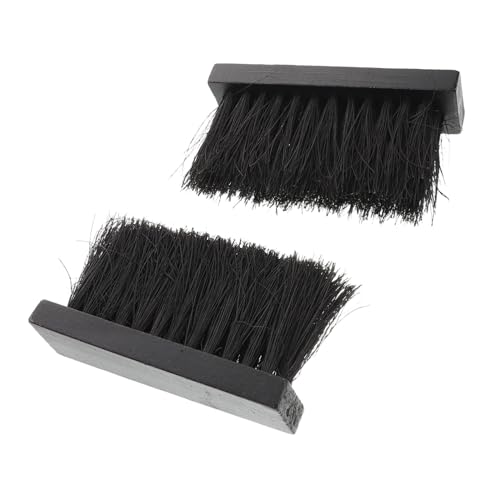 HOODANCOS 2 pièces Brosse Cheminée Rechange Brosse Fibres Végétales Robustes pour Entretien Foyer Poêle à Bois Accessoire Balayette Cheminée Bois et Facile à Utiliser