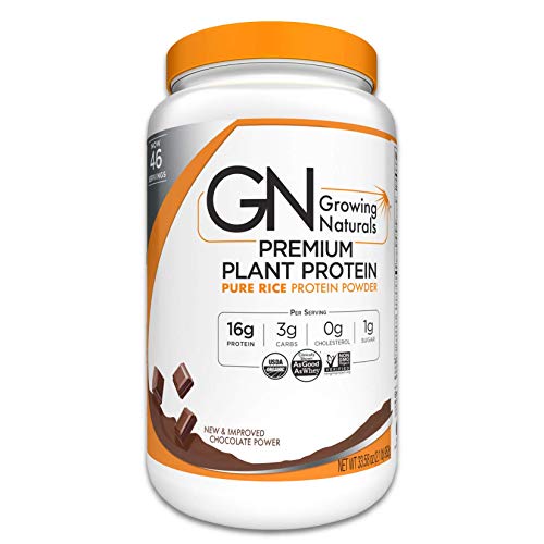 image for Organic Premium Plant Based Protein, Chocolate Pure Rice Protein Powde