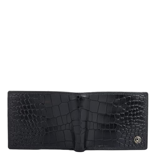 Image of Da Milano Leather RFID Wallet for Men with Multicard Slot - Black