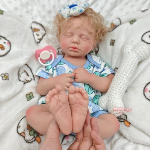 Muñeca Reborn de Silicona Realista de 50 cm miniatura 4