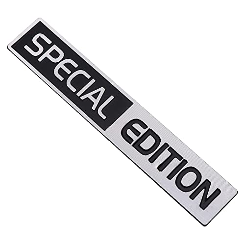 Image of 1x Special Edition Emblem 3D Auto Racing Sport Badge Rear Trunk Sticker Side Fender Decal Nameplate (Chrome Black)