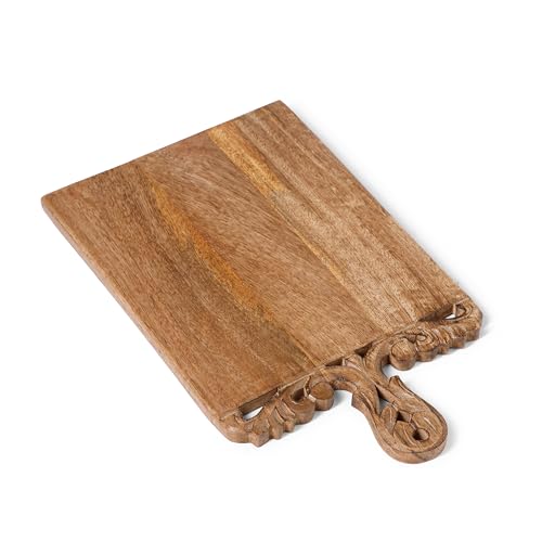 Tabla de cortar rectangular de madera 40.6x25.4x1.5 cm miniatura 6