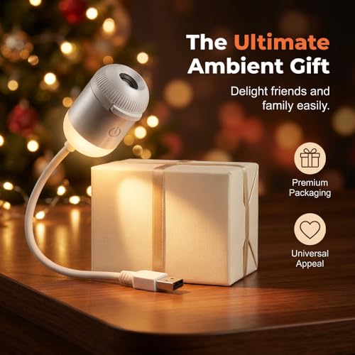 Image of 2-in-1 Galaxy Projector Night Light, Galaxy Light Projector Adults, USB Portable Galaxy Star Projector Night Light for Car and Bedroom, Mini LED Nightlight Wall Lamp (6 Projection Films)