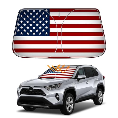 Pare-soleil Toyota RAV4 2019-2023 D-Lumina pliable pour protection pare-brise SUV Hybrid