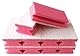 Sonty 10 Stück Putzschwamm kratzfrei, Gross, waschbar, Bad 15x7x4cm weiß (rot)
