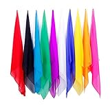 5pcs/lot Ultra-Thin Magic Silk Scarves Magic Tricks Close Up Street Stage Magic Prop Accessories Magicians Gimmick Illusions Classic Magia Toys Gadgets (30X30cm)